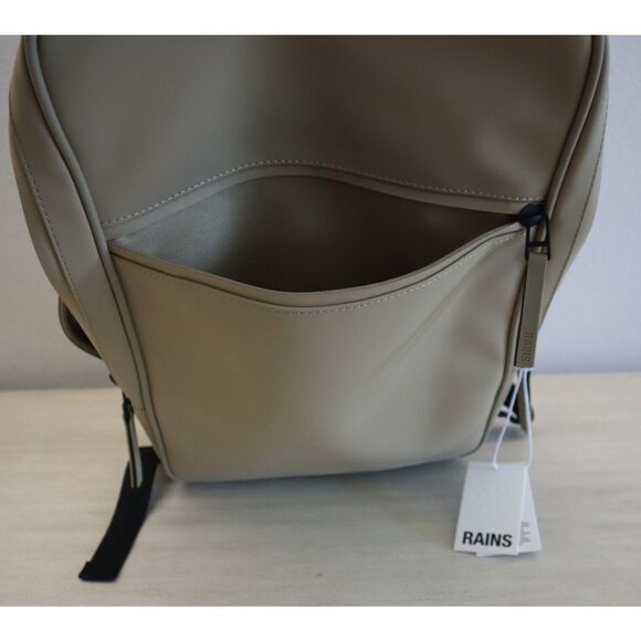 RAINS 12310 Unisex One Size Sand/Beige Book Backpack - Picture 15 of 16